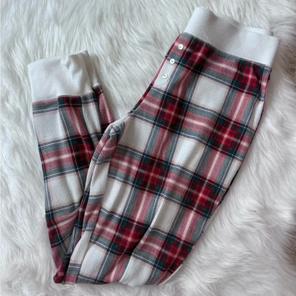 Stars Above Size S Plaid Jogger Pajama Set